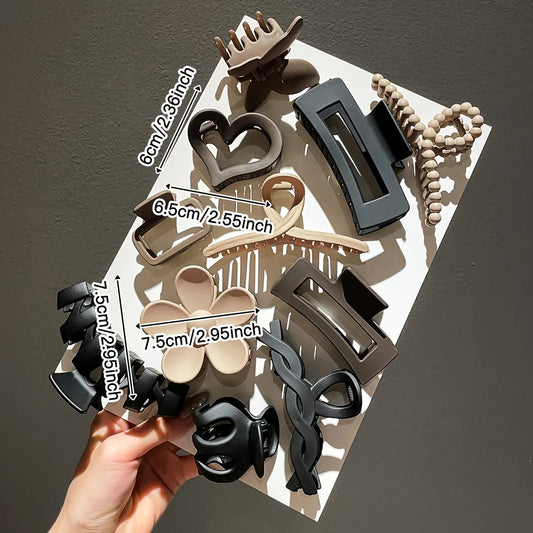 11pcs Women Frosted Hair Clip Set