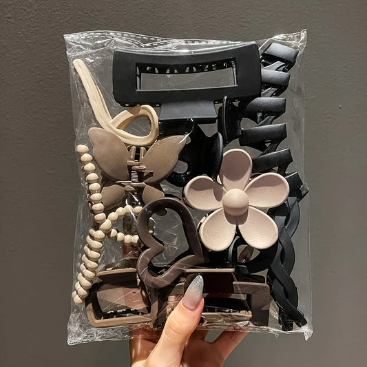 11pcs Women Frosted Hair Clip Set